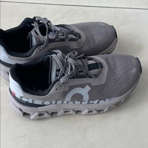 On Running Charcoal and Black Sneakers